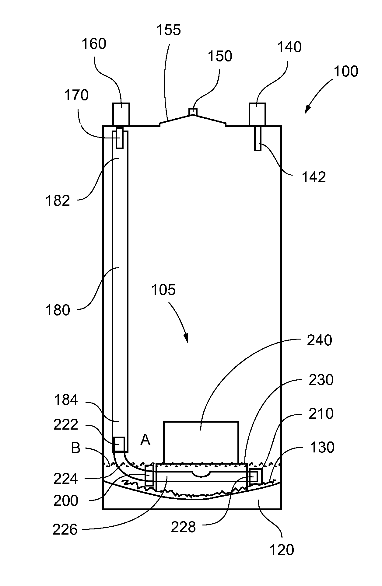 Floating fluid inlet for liquid containers and method of use thereof