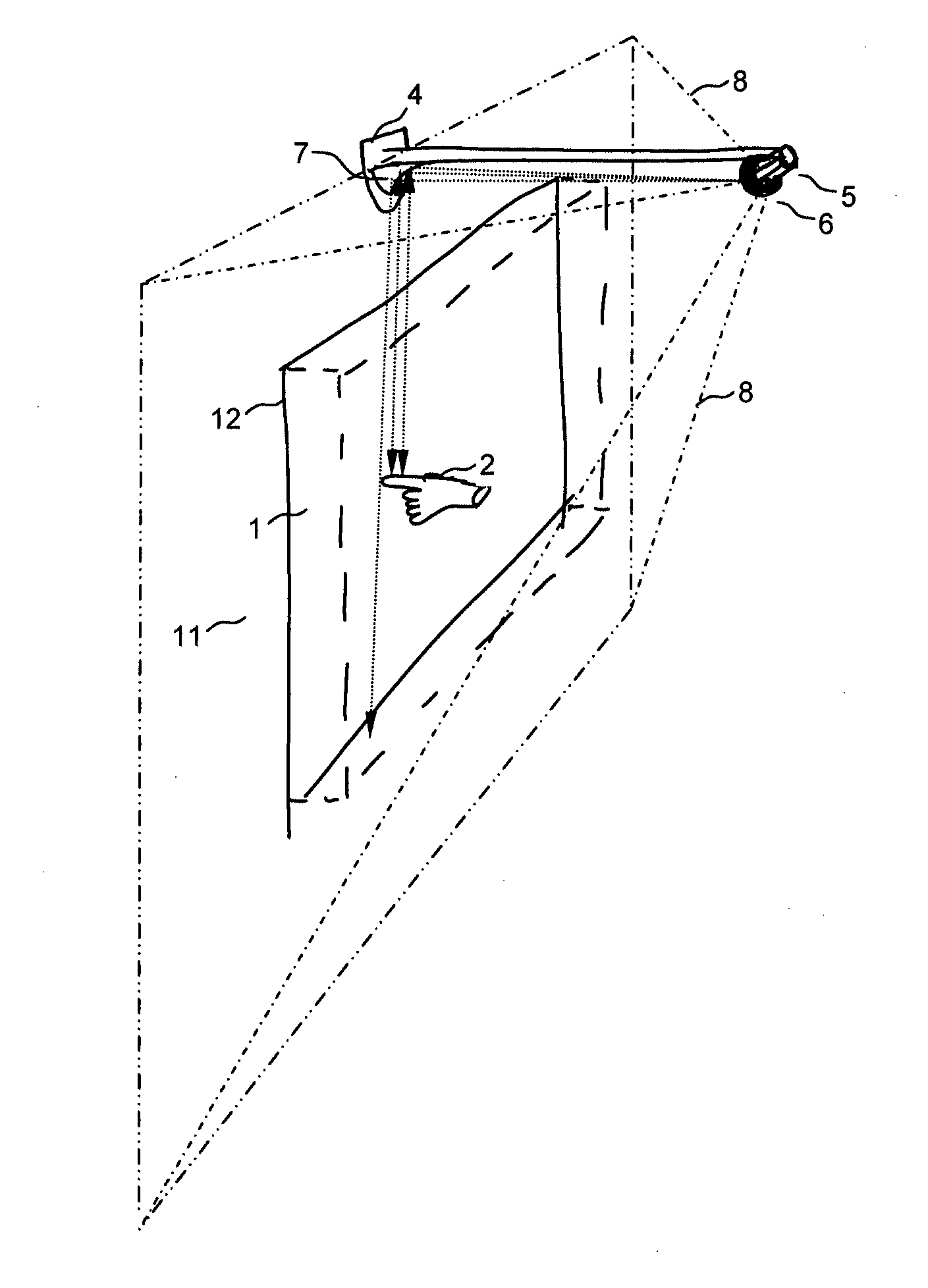 Camera-based multi-touch interaction apparatus, system and method
