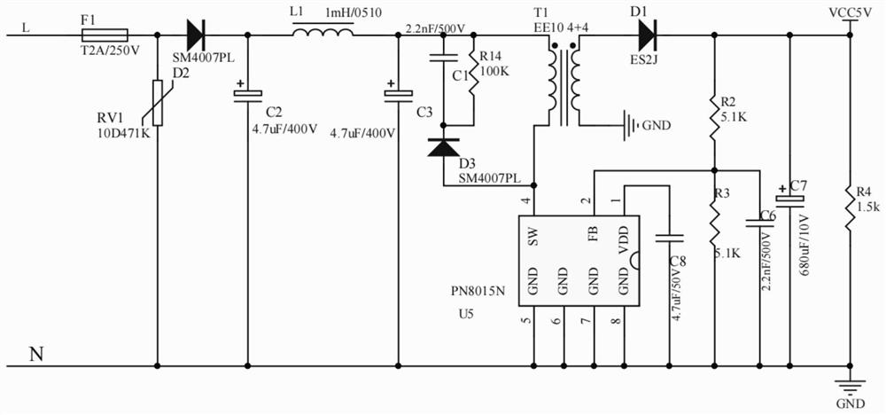 Intelligent on-off device and control method thereof