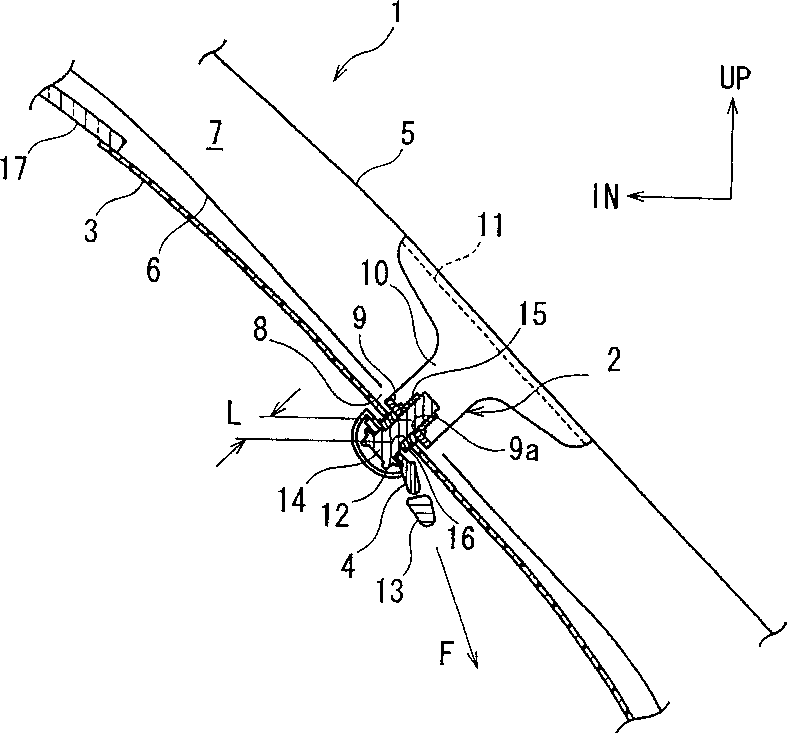 Mount structure of safety belt fixing element