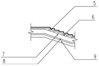 An ecological green staircase suitable for mountainous cities