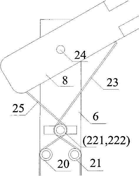 Drawing wire type serial mechanical arm