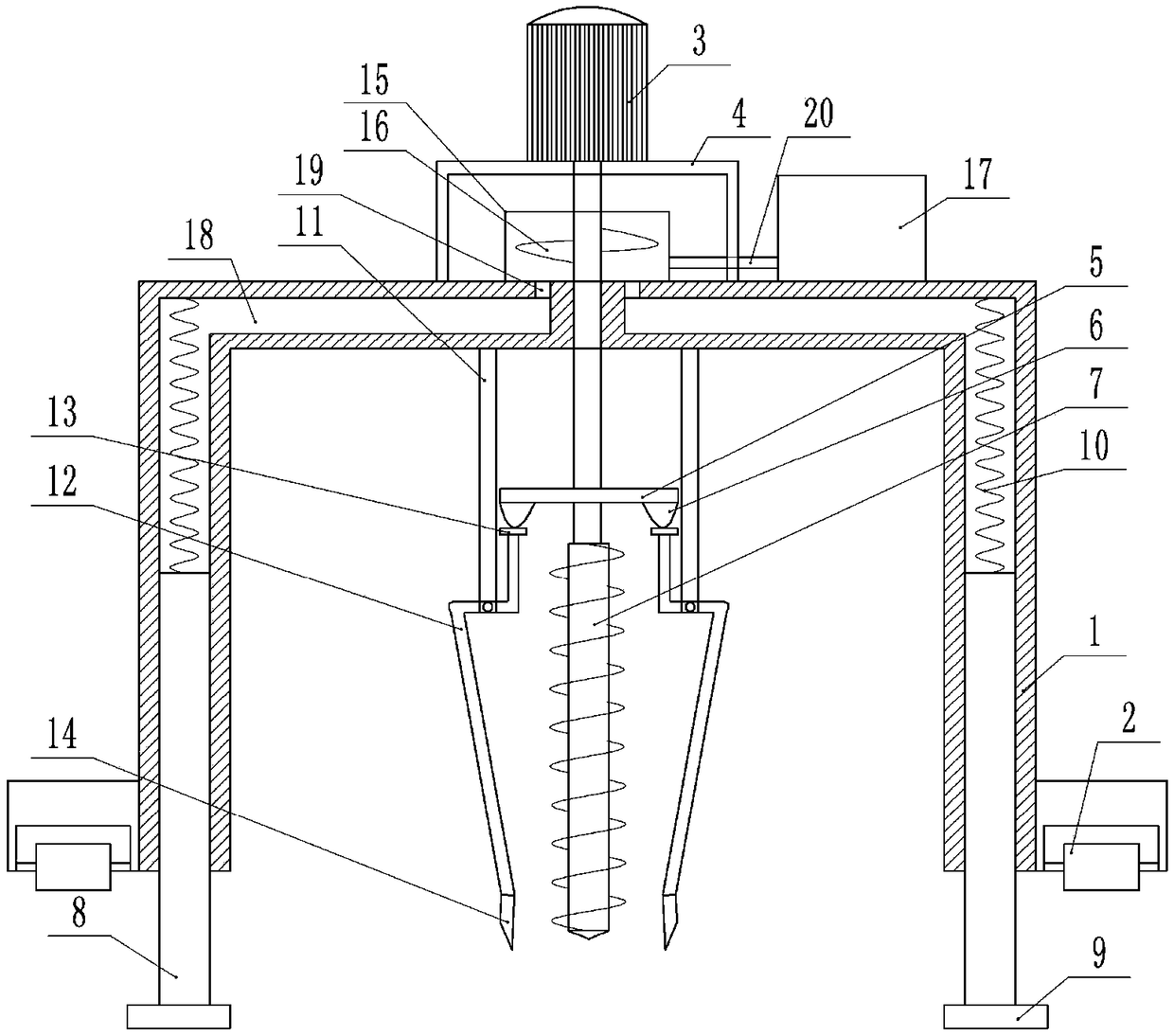 Peach tree planting equipment