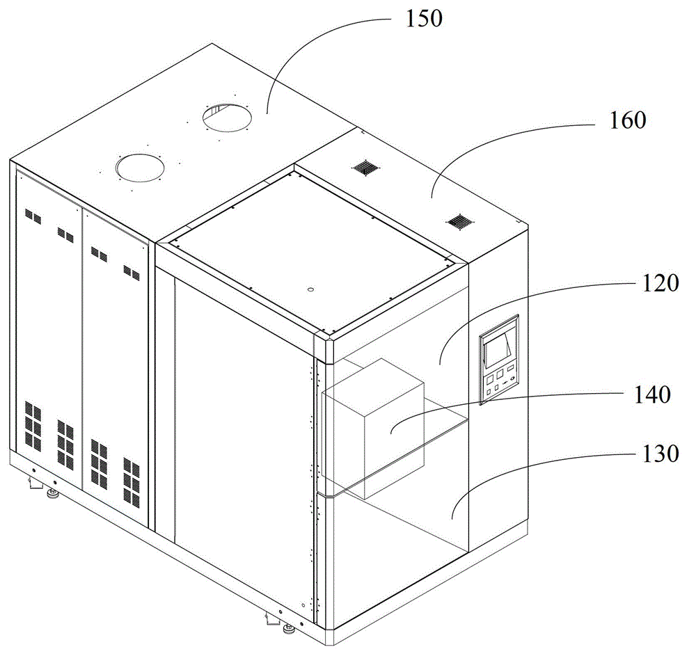 Two-box type impact testing box