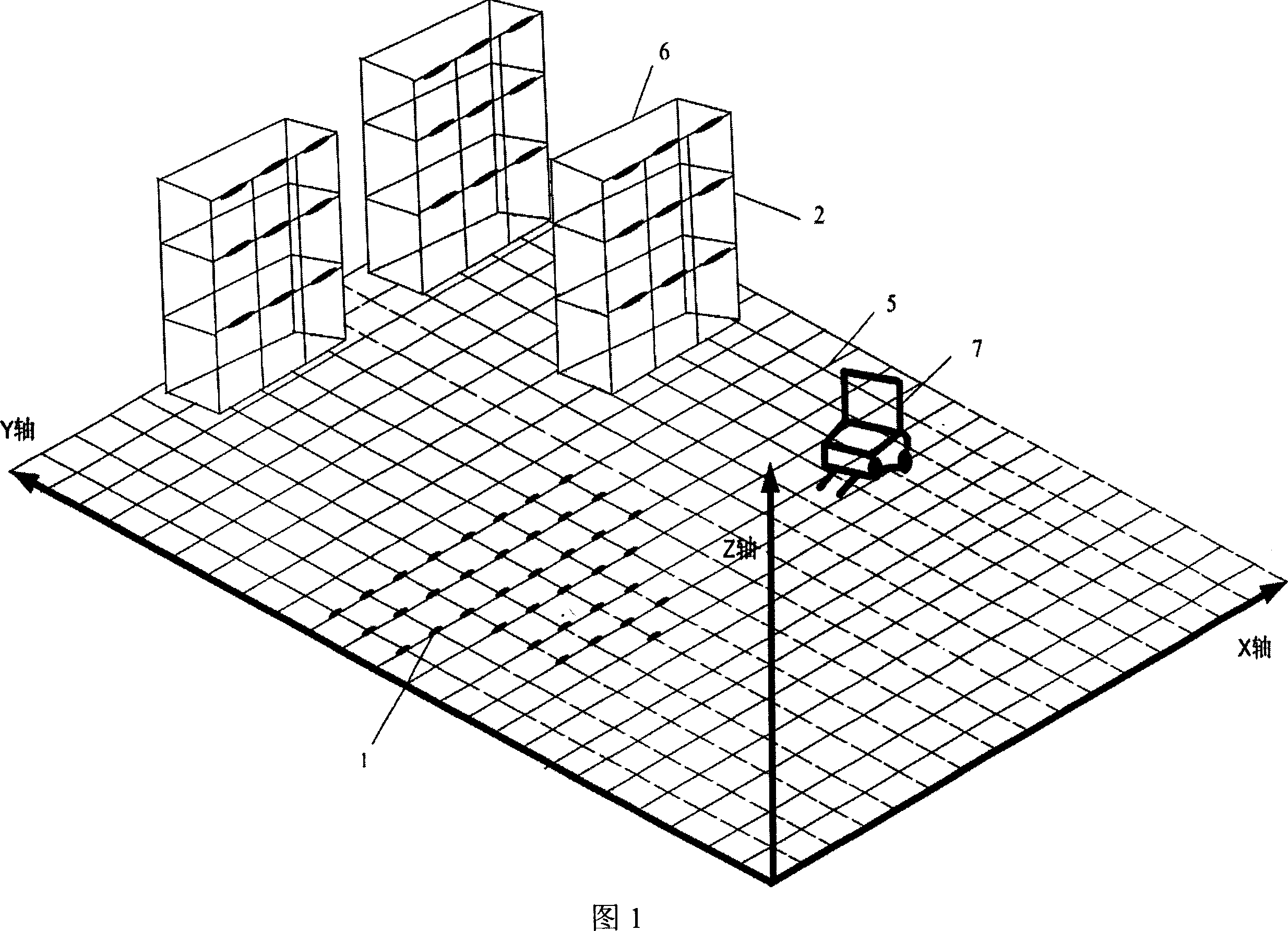 Warehouse space, its carrying apparatus and carrying object positioning system