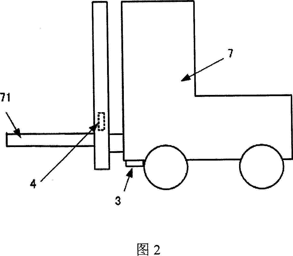 Warehouse space, its carrying apparatus and carrying object positioning system