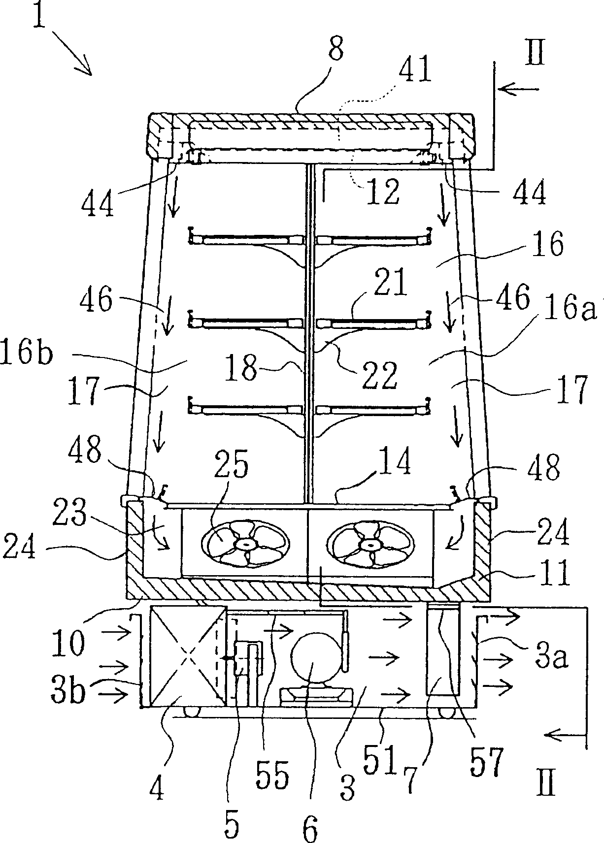 Show case for cooling