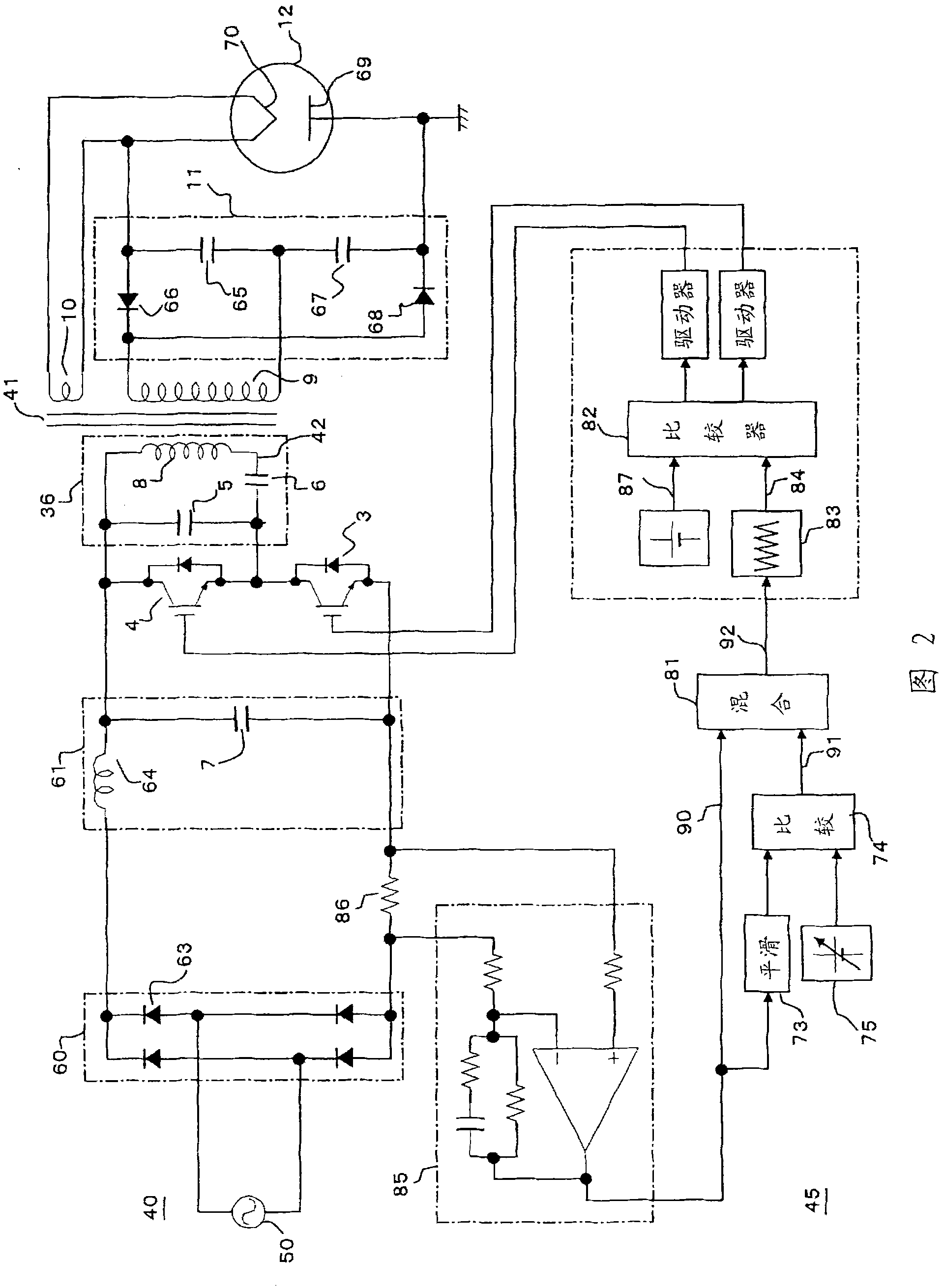 Power control apparatus for high frequency dielectric heating and control method employed by the power control apparatus