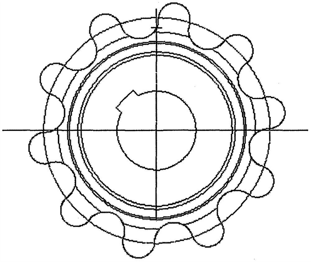 A circular arc gear coupling