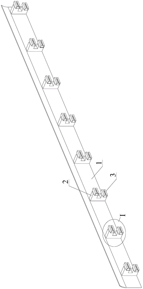 Auxiliary device for mass positioning of chutes on subway steel car body doors