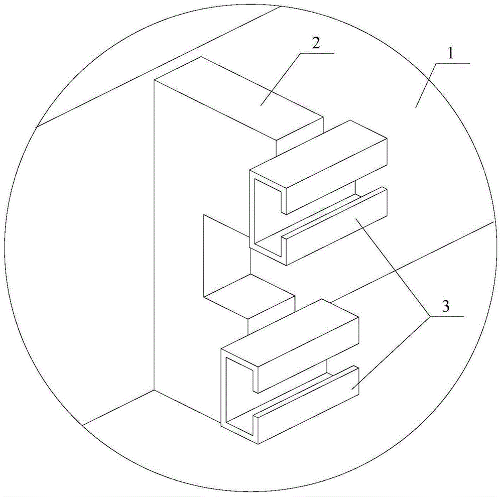 Auxiliary device for mass positioning of chutes on subway steel car body doors