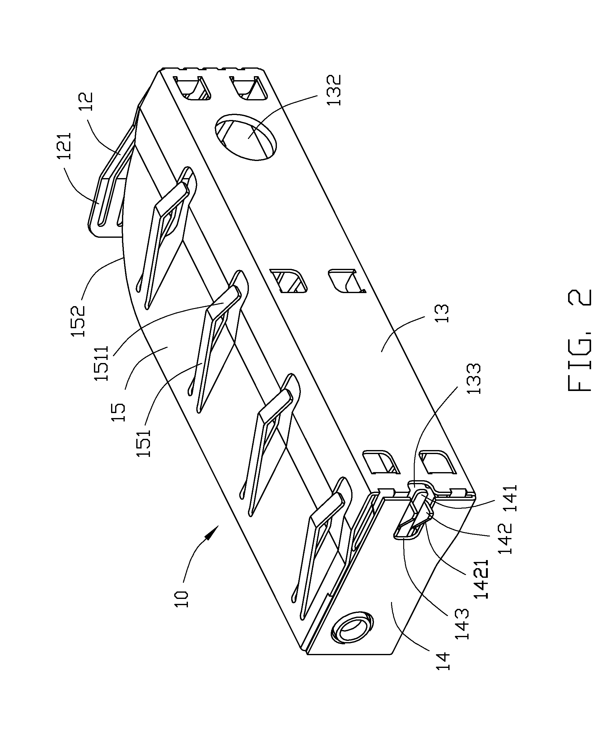 Disk drive cage with shielding member
