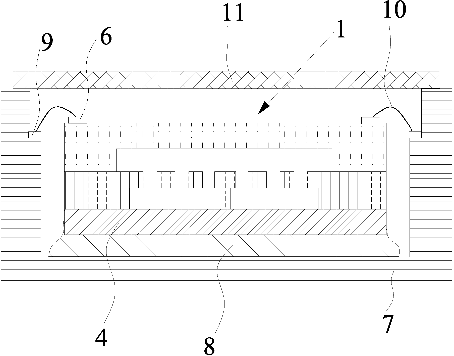 Method for reducing packaging stress of micro-electromechanical system (MEMS) chip through back graphics