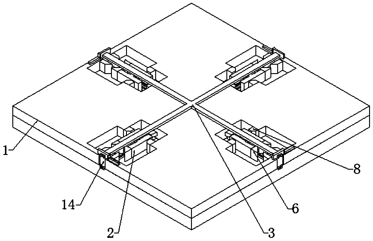 Connecting device of flexible long-acting graphite grounding strip