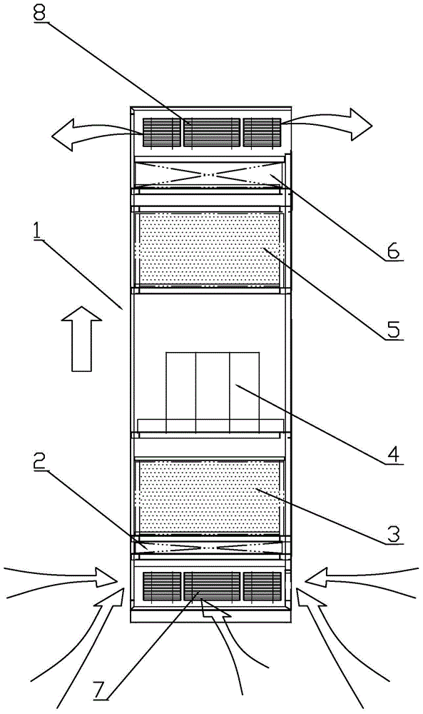 Self-circulation chemical air filtering method and filtering equipment thereof