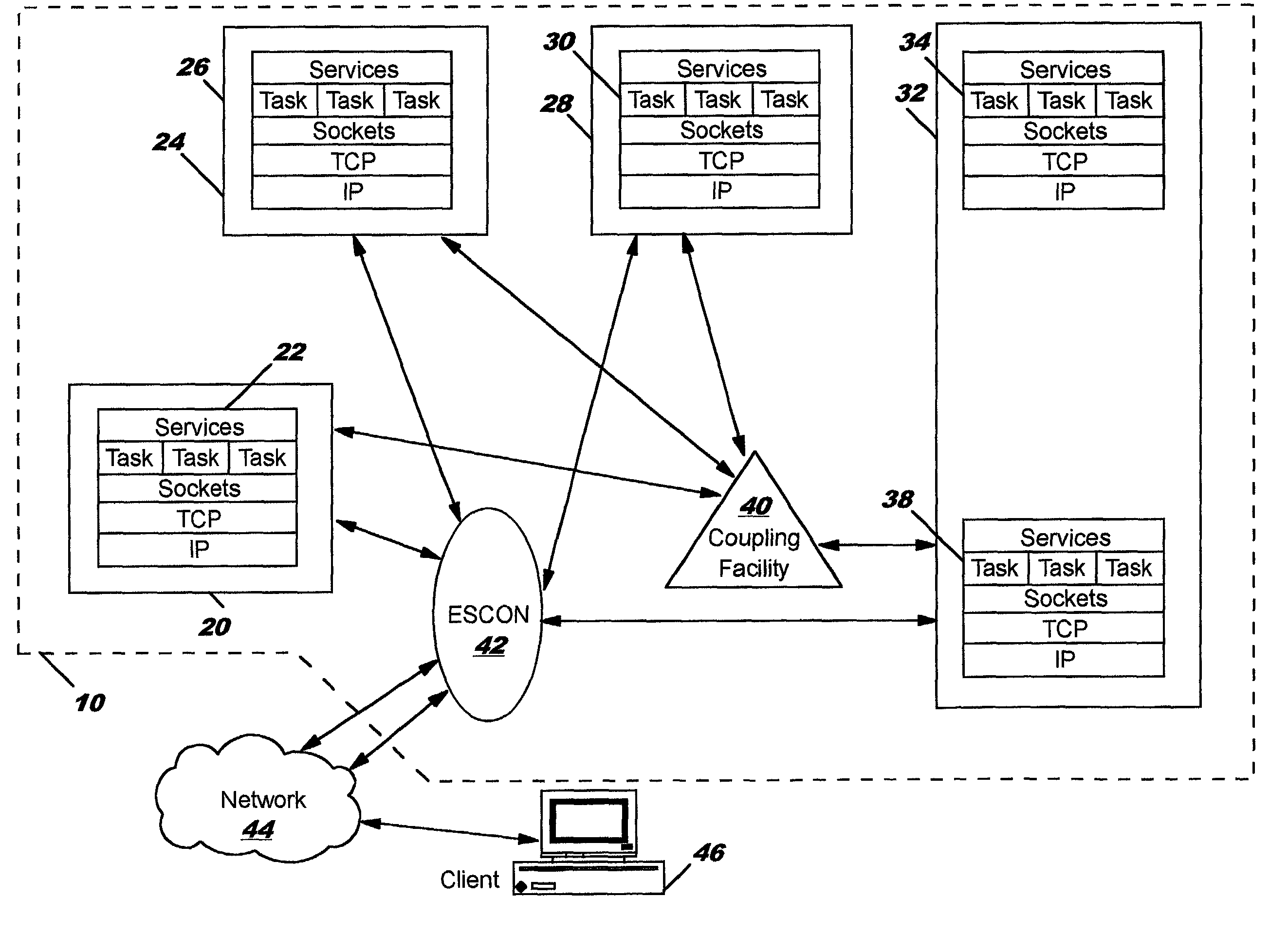 Server application initiated affinity within networks performing workload balancing