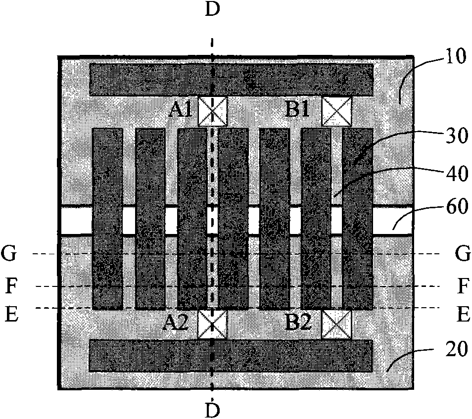 Defect test structure of semiconductor device, defect test method and defect test structure of before-metal medium layer