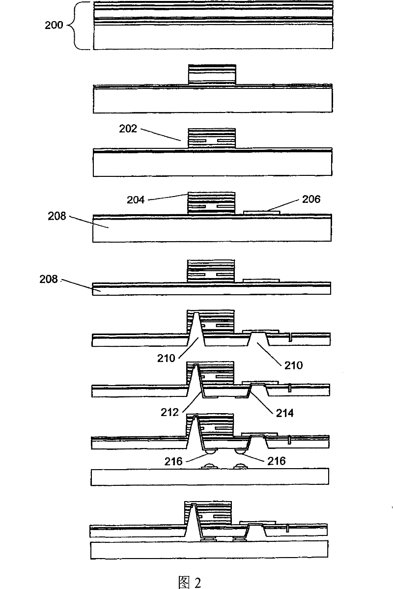 Topside active optical device apparatus and method