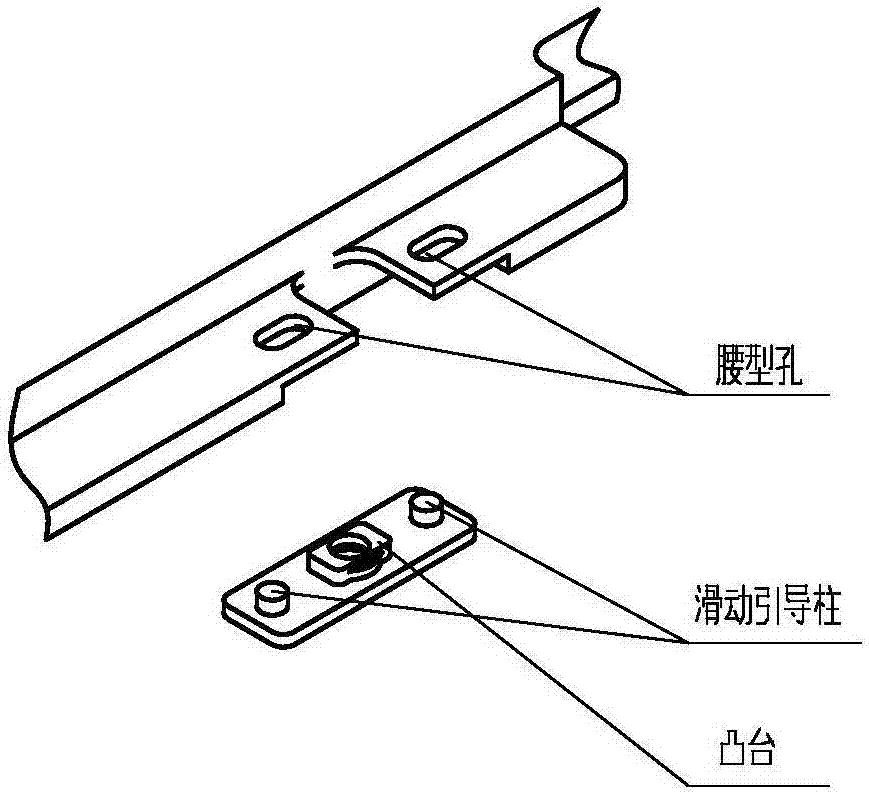 Locking strip float mounting mechanism and mounting method thereof