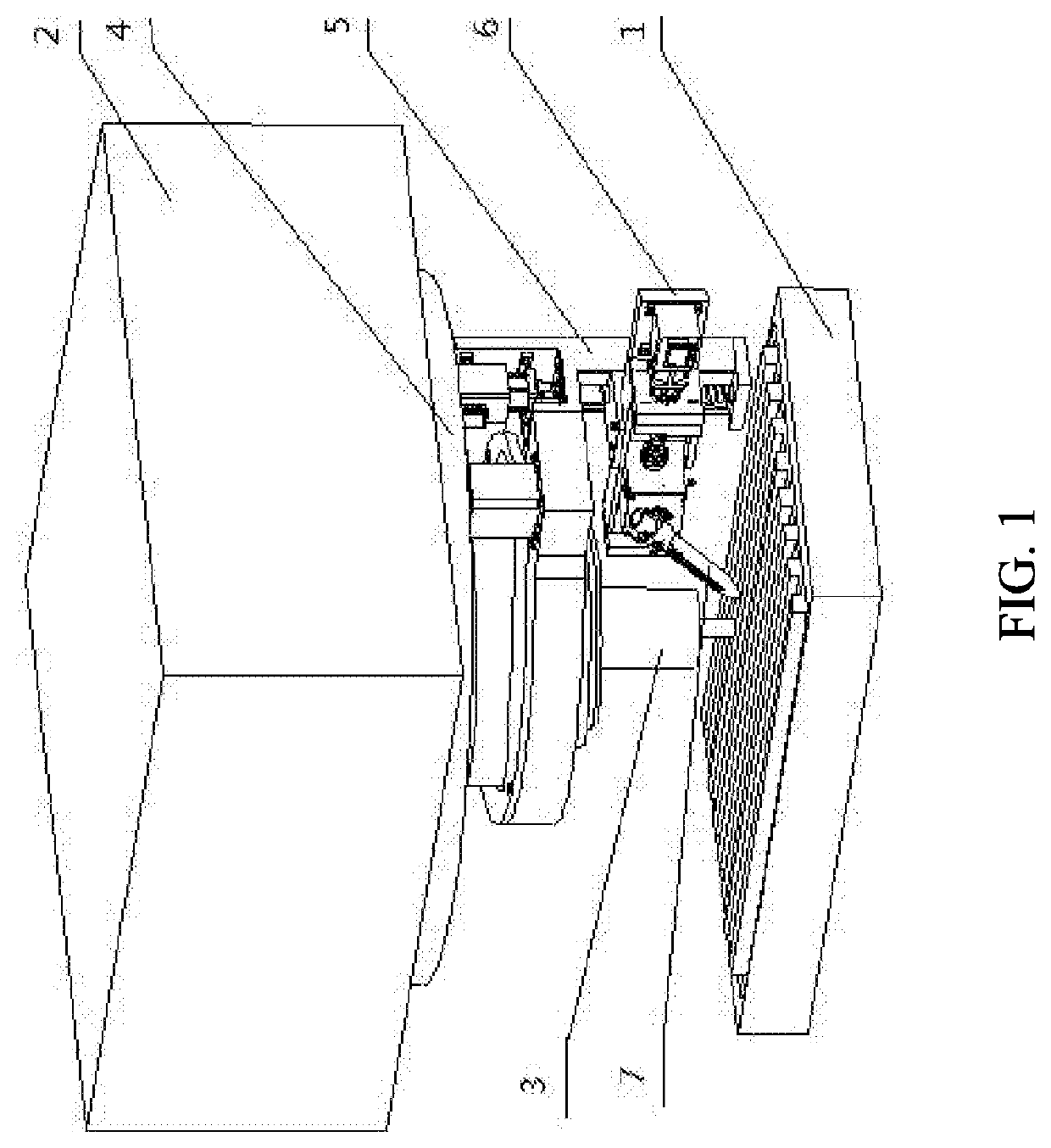 Milling machine processing system with intelligently follow-up cutting fluid nozzle and working method