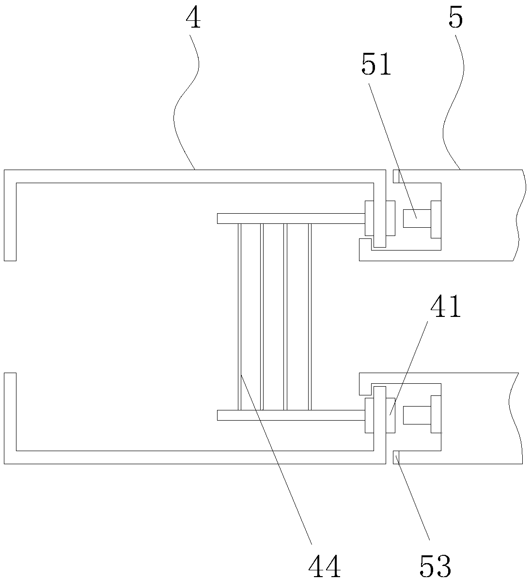 Paint spraying device for production surface of chemical engineering material