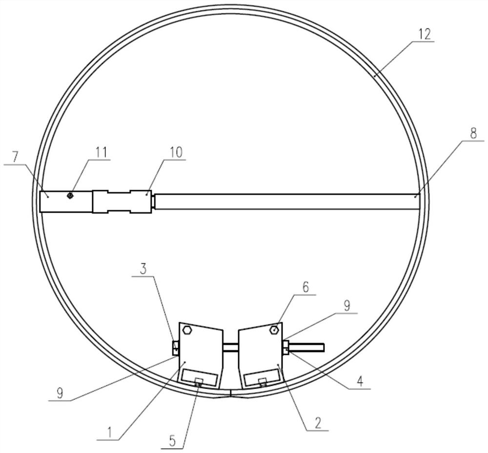 Small and medium-sized motor C-shaped ring closing-in tool device