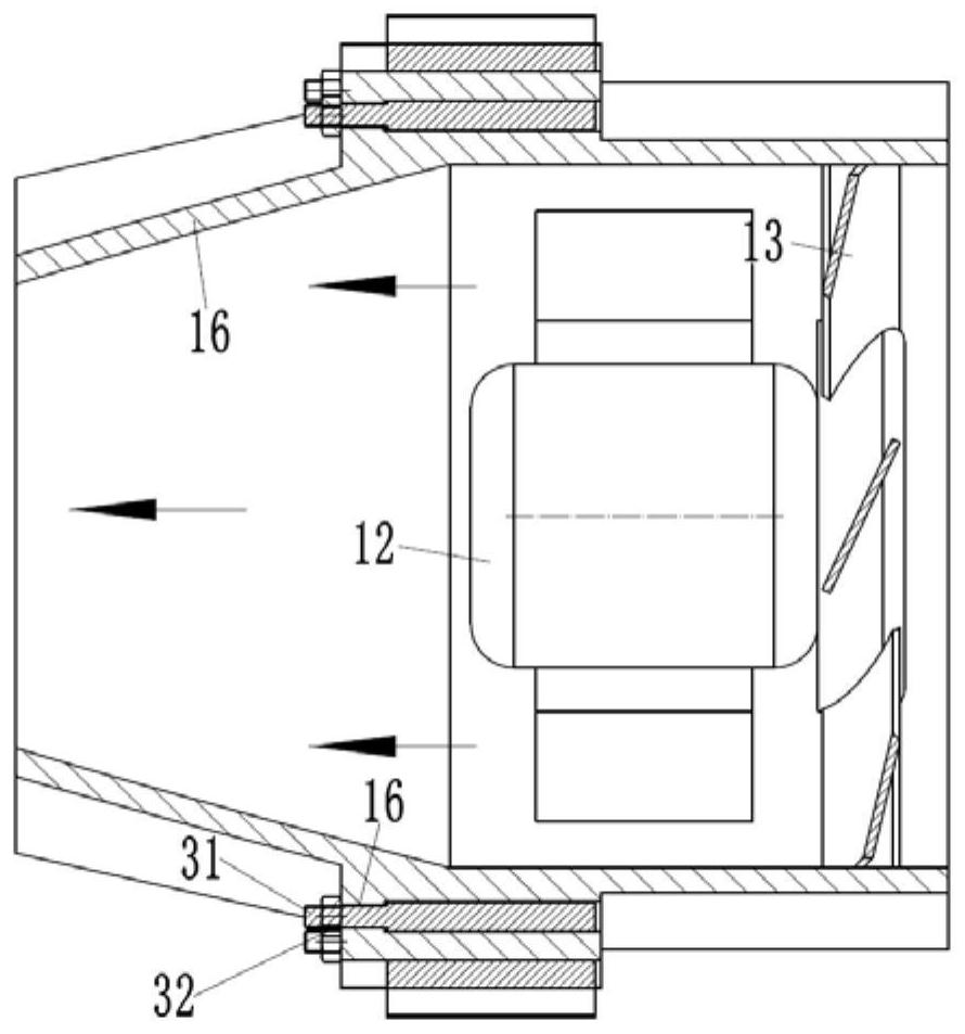 A steerable tunnel jet fan