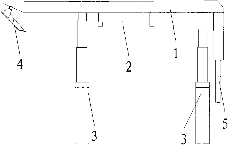 Large-stroke overall top beam suspension support