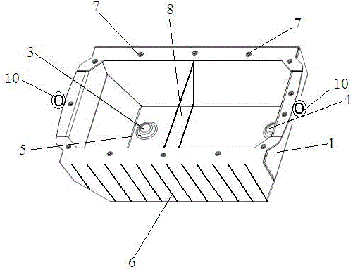 Oil storage tank body