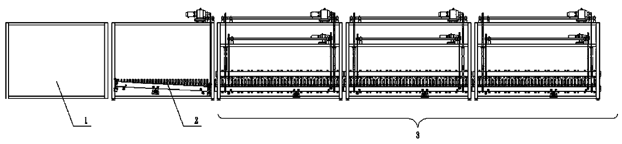 Curved glass flexible shaft bending tempering forming method