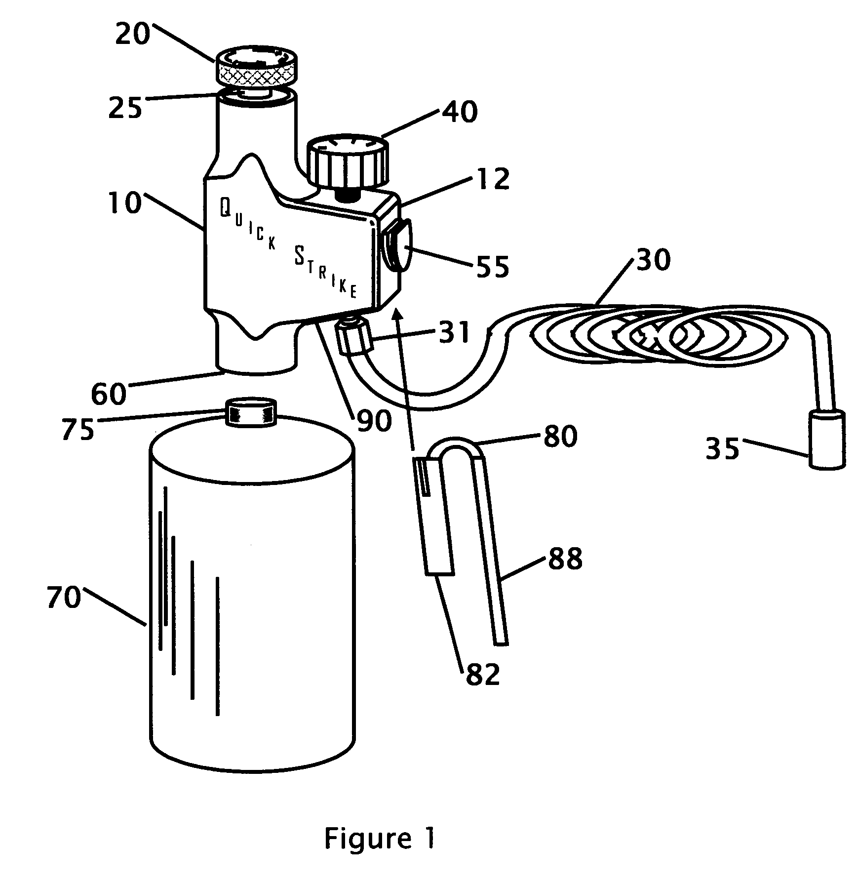 Quick strike pneumatic pressure regulator