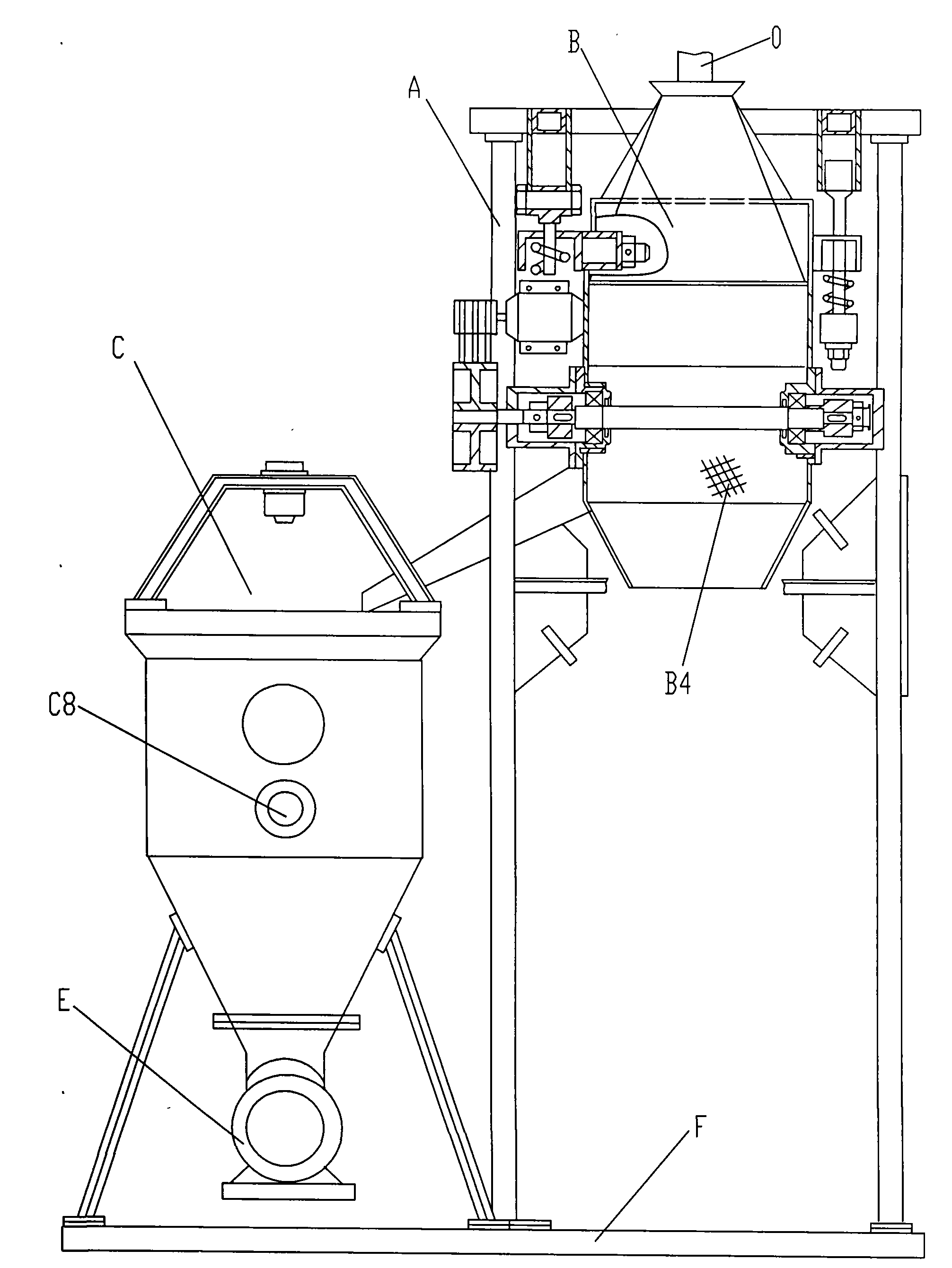 Combined type solid-liquid separation device