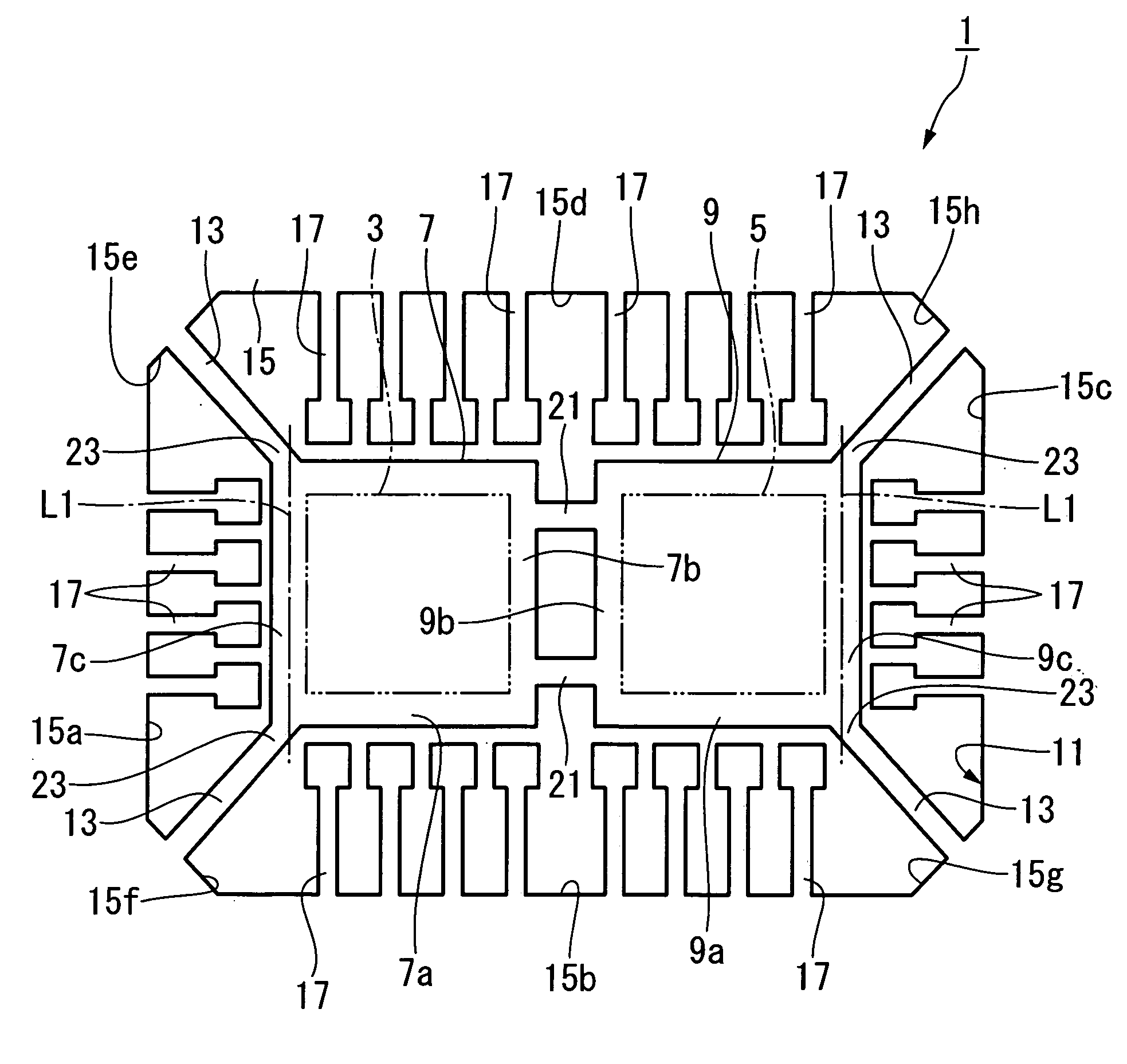 Manufacturing method for physical quantity sensor using lead frame and bonding device therefor