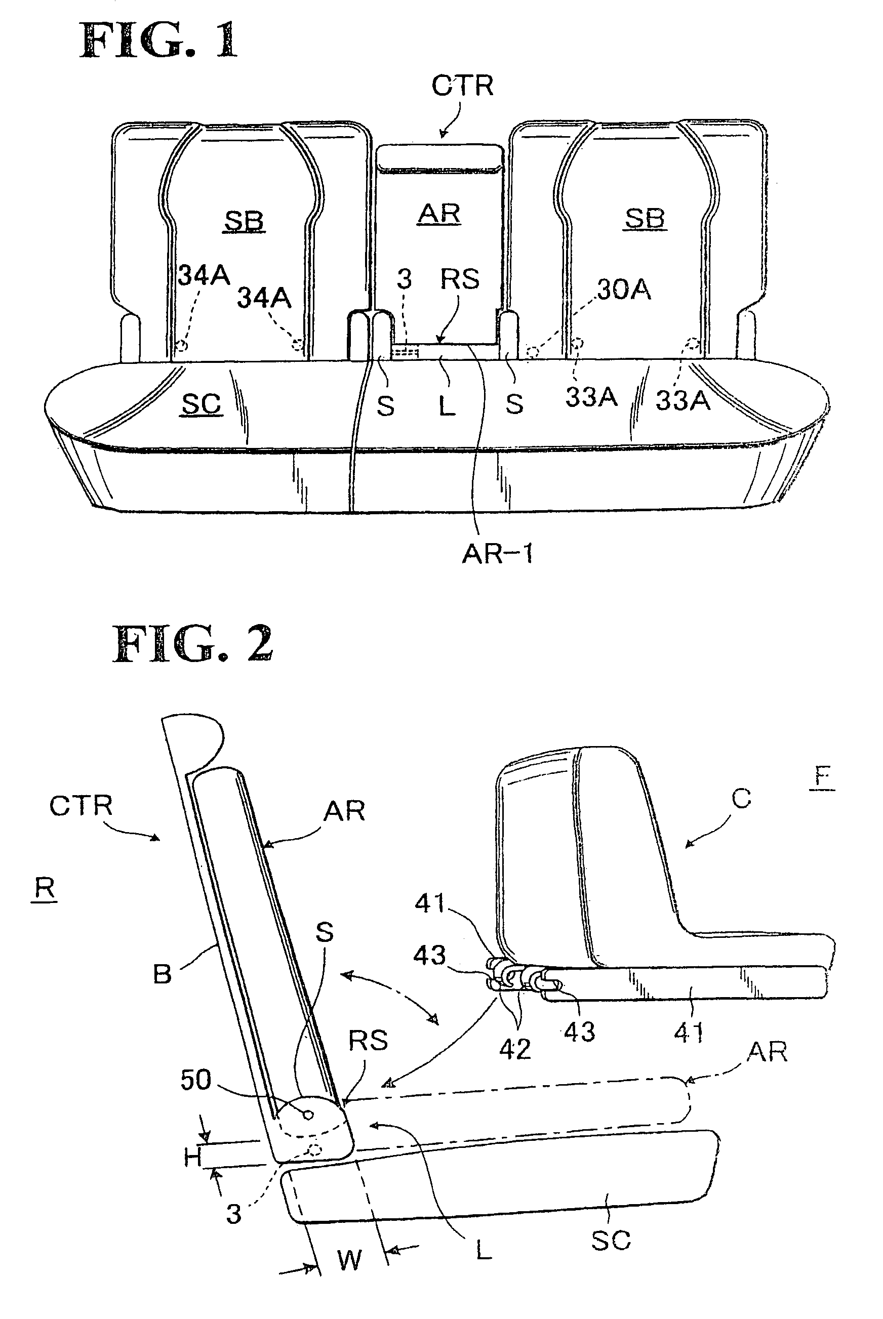 Automotive seat for mounting child seat thereon
