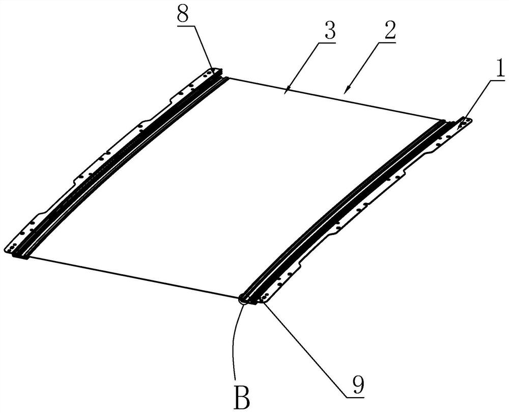 Luminous sunshade curtain cloth assembly