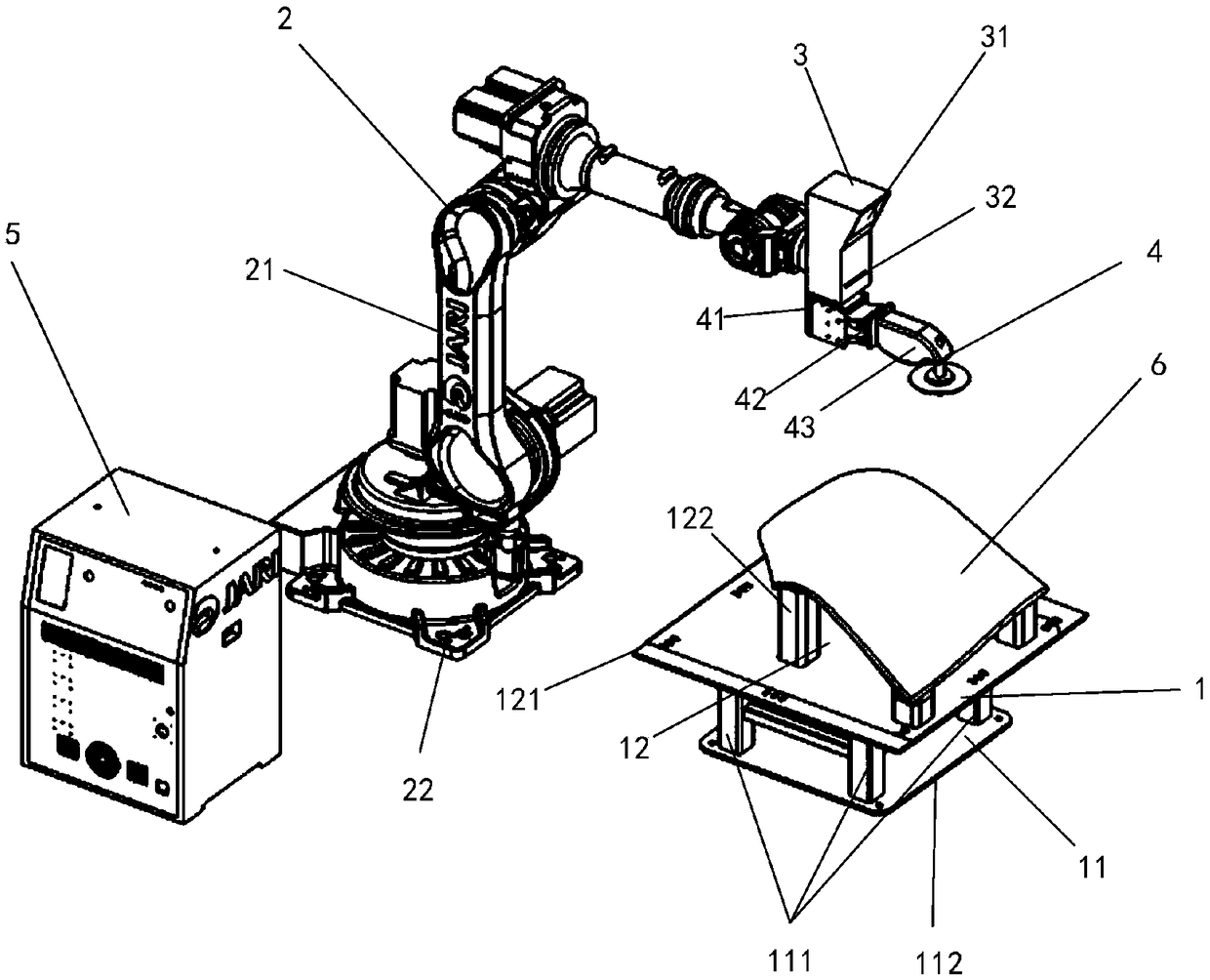 Robot grinding system with three-dimensional vision and control method thereof