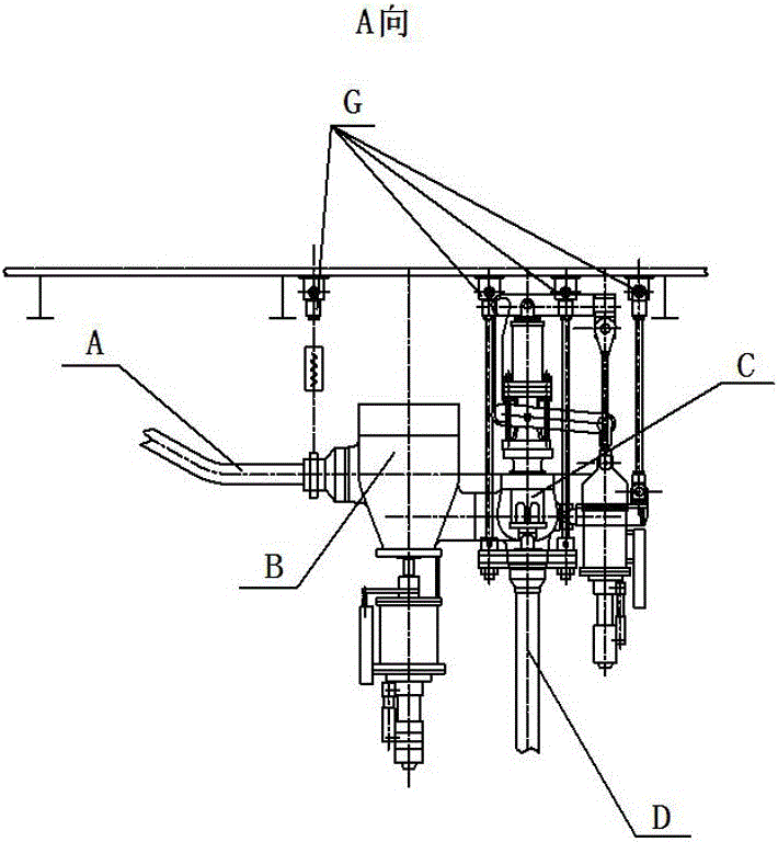 Floating valve bracket structure of steam turbine