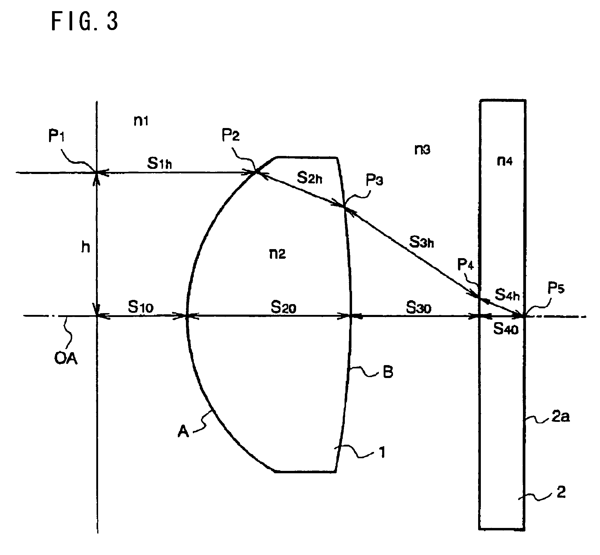 Multi-wavelength lens, and optical system, optical head and optical disc apparatus using the lens