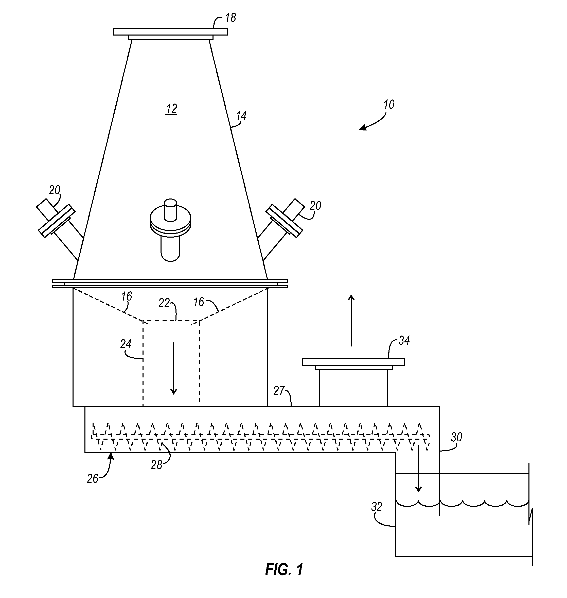 Charcoal/ash removal system for a downdraft gasifier and associated methods