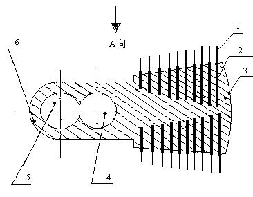 Wear-resistant hammer head of hammer crusher with movable installation position and manufacturing method thereof