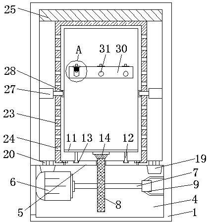 Installing and fixing structure of voltage stabilizer for power system