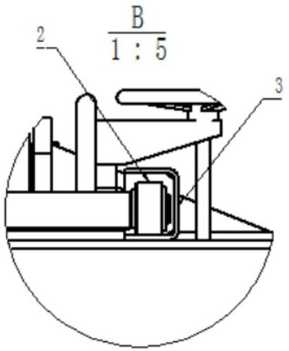 Detachable door of garbage transfer box for top feeding