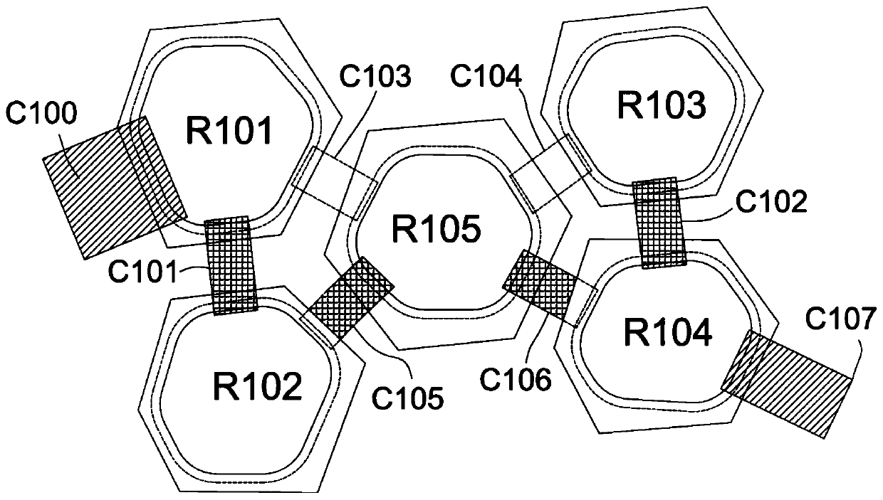 A split type resonator with different impedance ratios