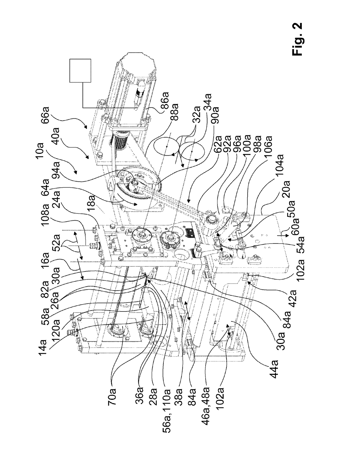 Horizontal transverse sealing station