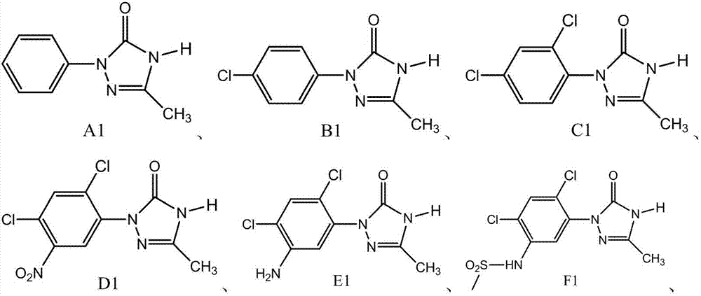 A kind of preparation method of aryl triazolone