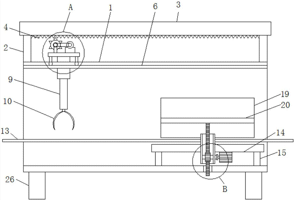 Stacking device for spinning cloth packing