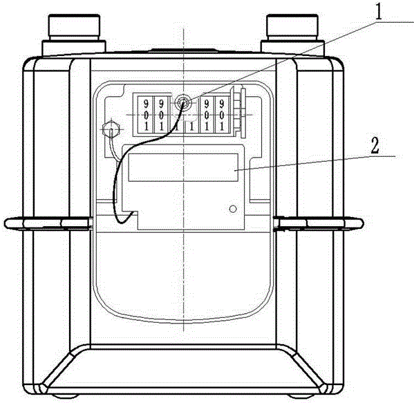 Electronic multi-points modification method of membrane gas meter