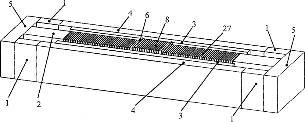 Four-magnetic-circuit symmetric excitation rectangular open magnetic field type electromagnetic vibration table magnetic circuit structure with magnetic field tracking compensation