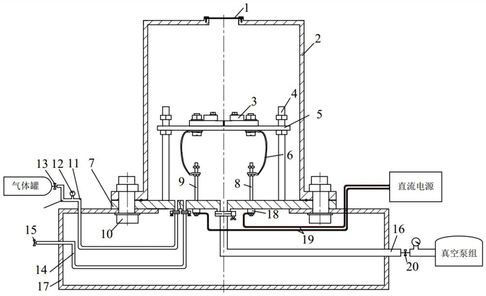 A miniature current heating rapid annealing furnace and heating fixture