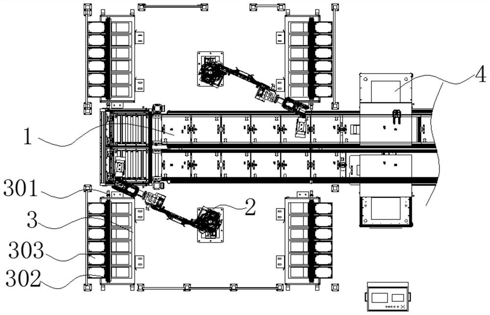 A complete line of chassis packaging detection line